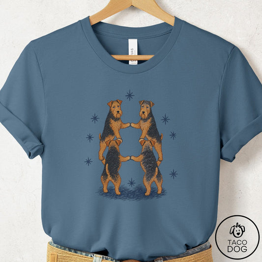 Airedale The Ritual T-Shirt Steel Blue Taco-Dog