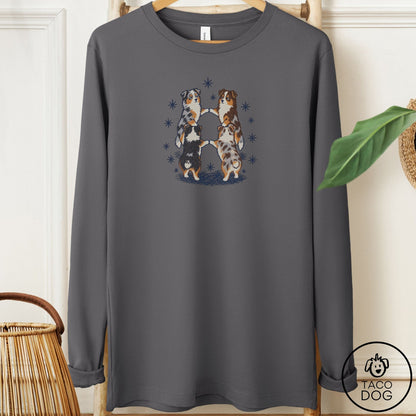 Australian Shepherd The Ritual Long Sleeve Tee Asphalt Taco-Dog