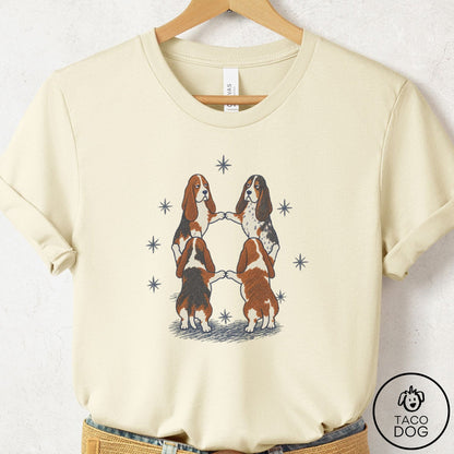 Basset Hound The Ritual T-Shirt Natural Taco-Dog