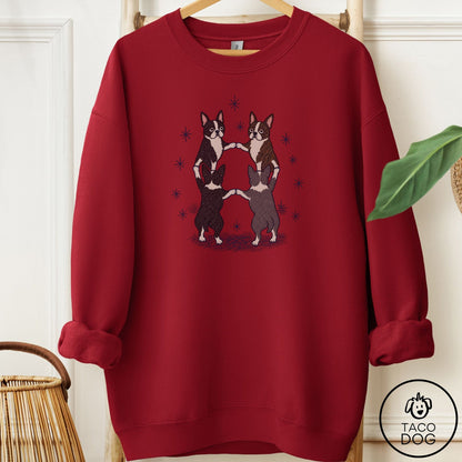 Boston Terrier The Ritual Sweatshirt Garnet Taco-Dog