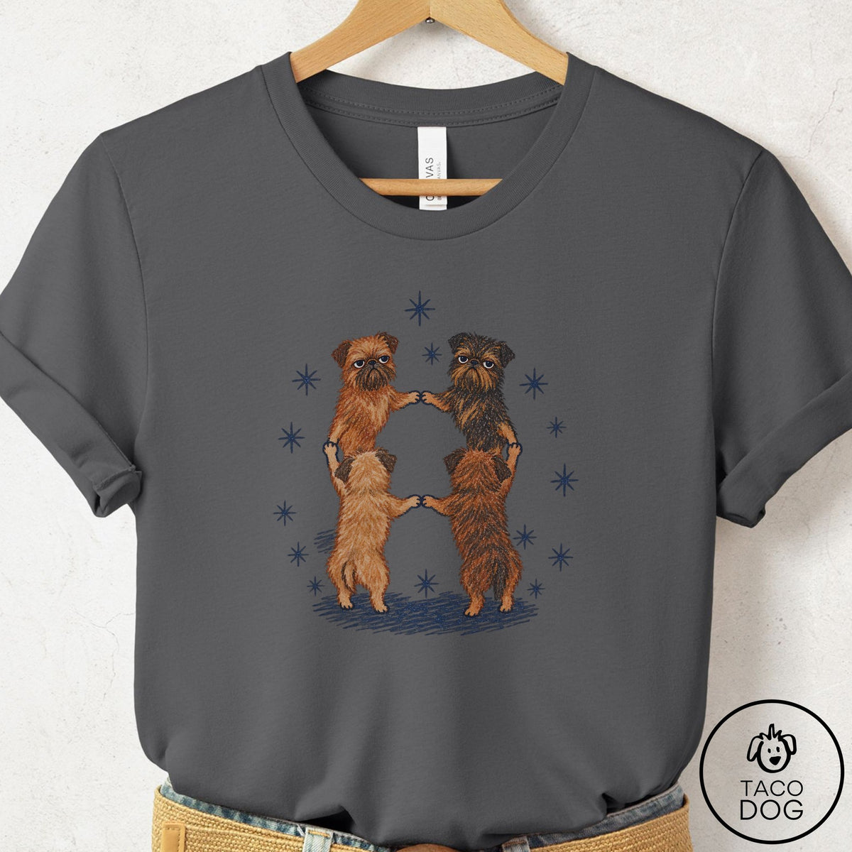 Brussels Griffon The Ritual T-Shirt Asphalt Taco-Dog