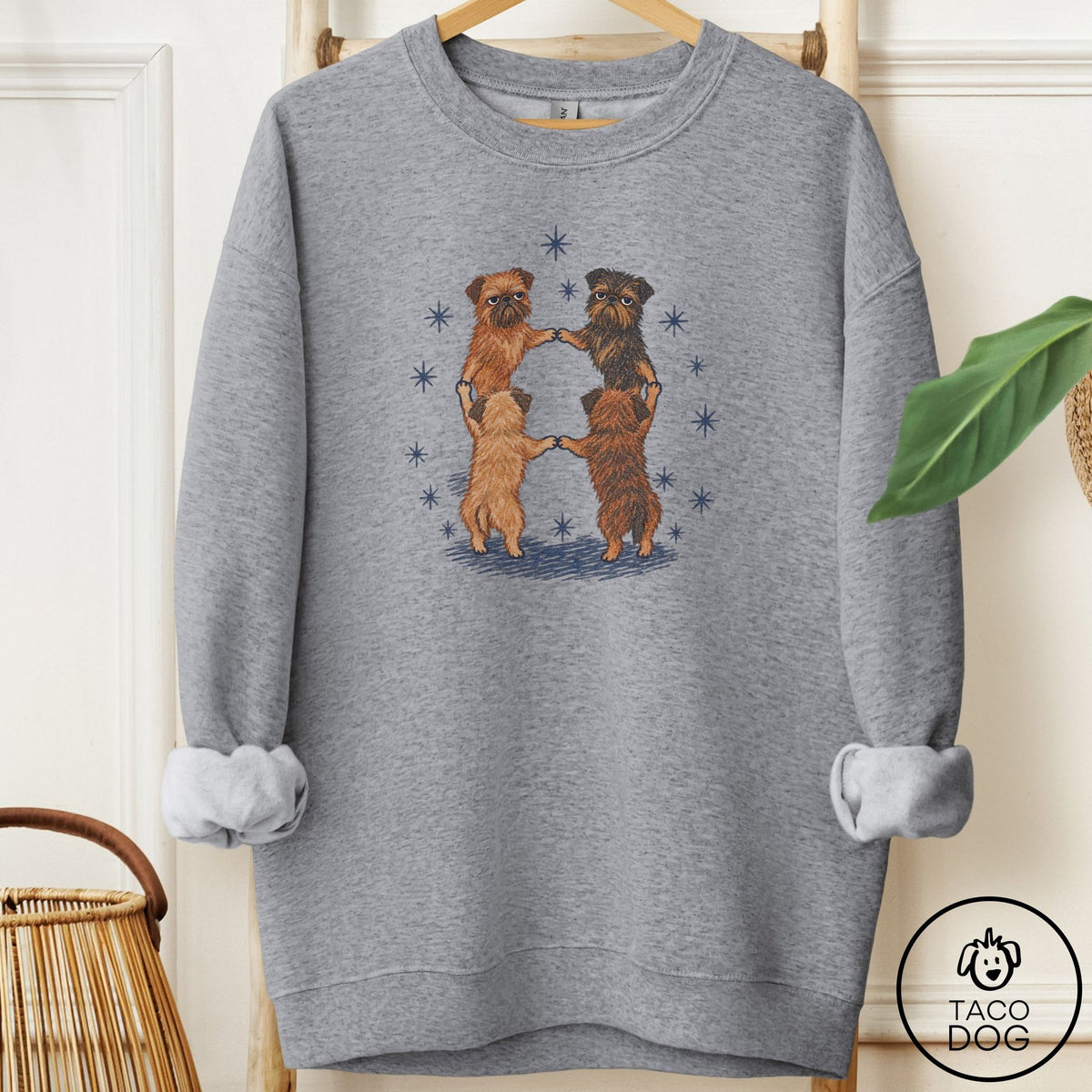 Brussels Griffon The Ritual Sweatshirt Graphite Heather Taco-Dog