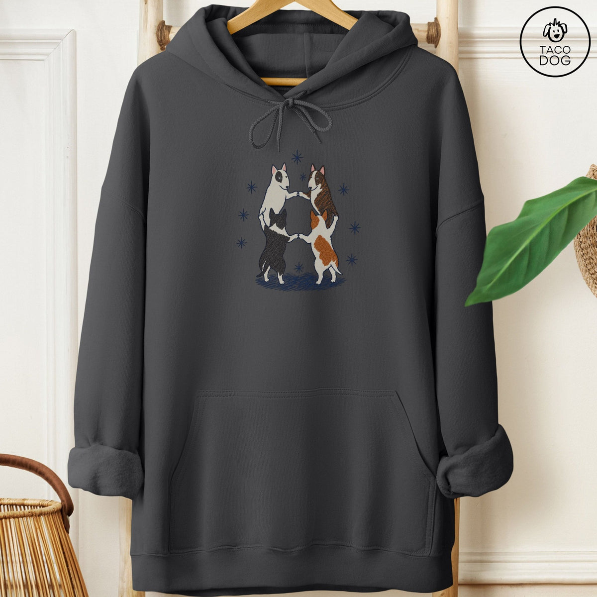 Bull Terrier The Ritual Hoodie Charcoal Taco-Dog