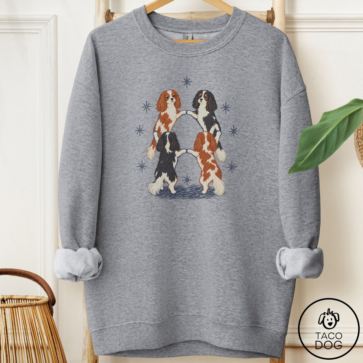 Cavalier King Charles Spaniel The Ritual Sweatshirt Graphite Heather Taco-Dog