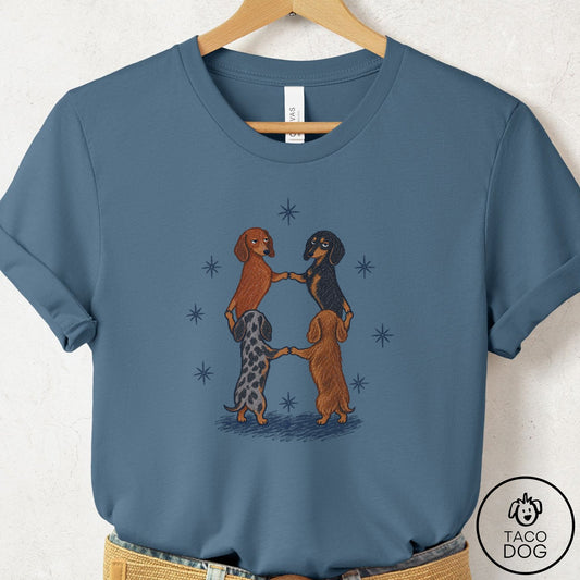 Dachshund The Ritual T-Shirt Steel Blue Taco-Dog