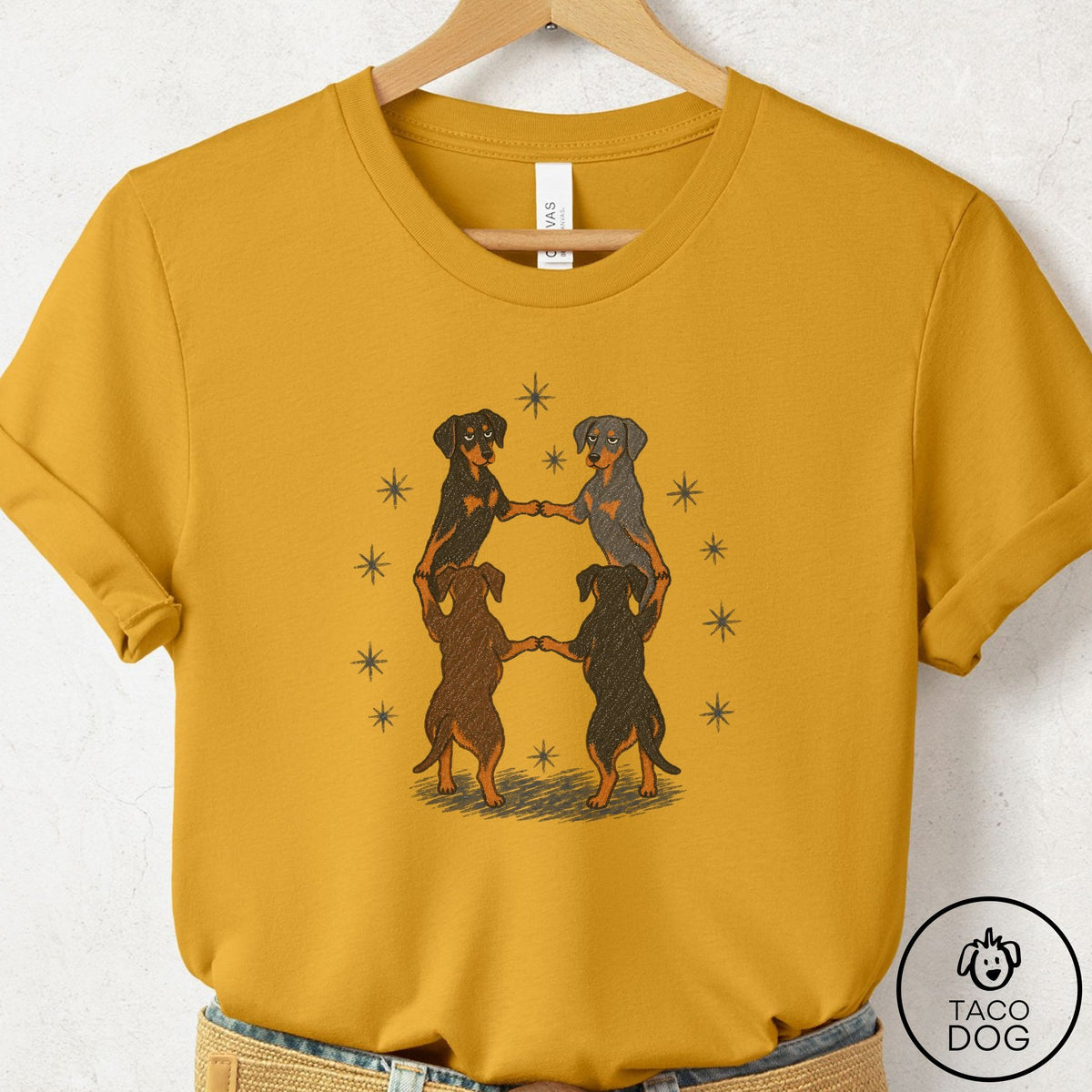 Doberman The Ritual T-Shirt Mustard Taco-Dog