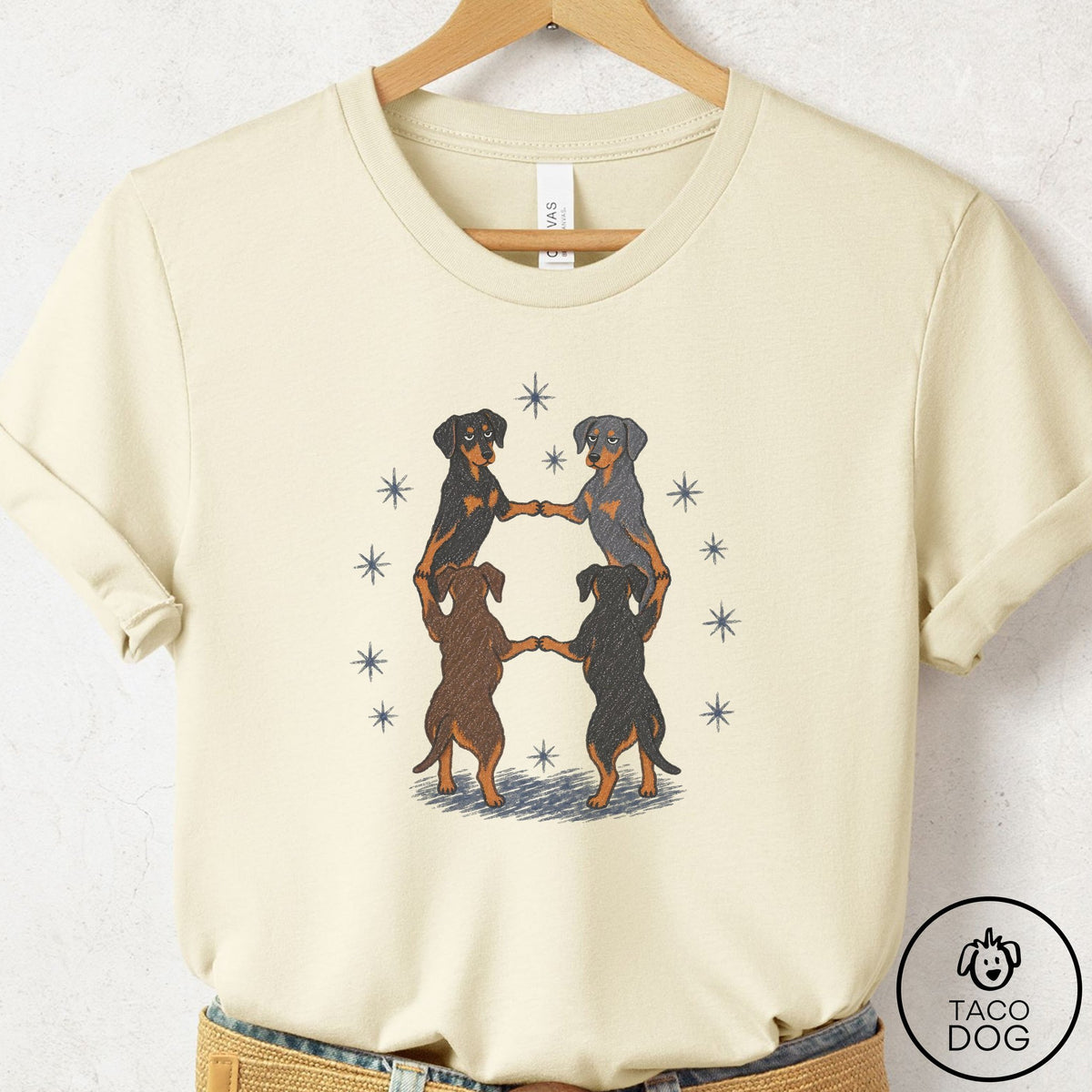 Doberman The Ritual T-Shirt Natural Taco-Dog