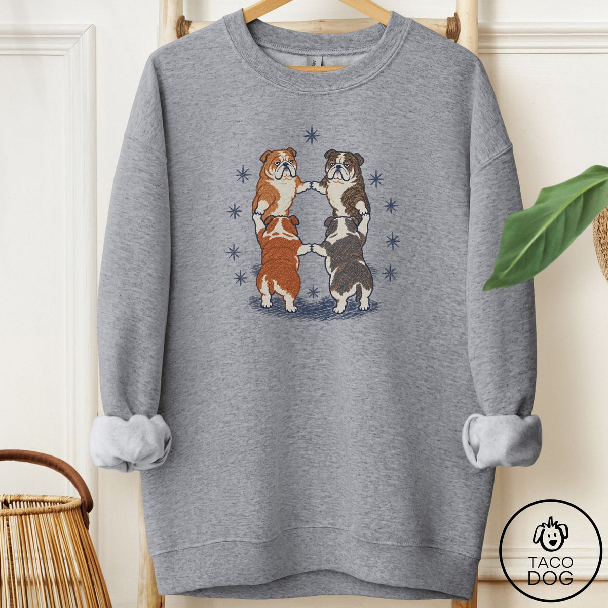 English Bulldog The Ritual Sweatshirt Graphite Heather Taco-Dog