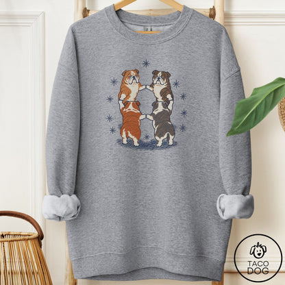 English Bulldog The Ritual Sweatshirt Graphite Heather Taco-Dog