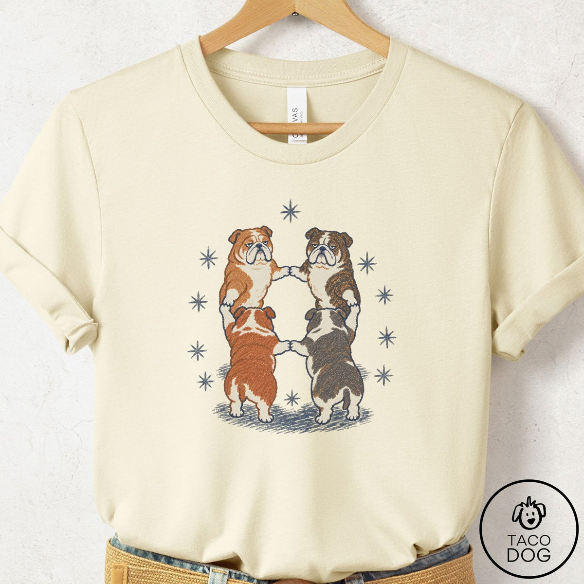 English Bulldog The Ritual T-Shirt Natural Taco-Dog