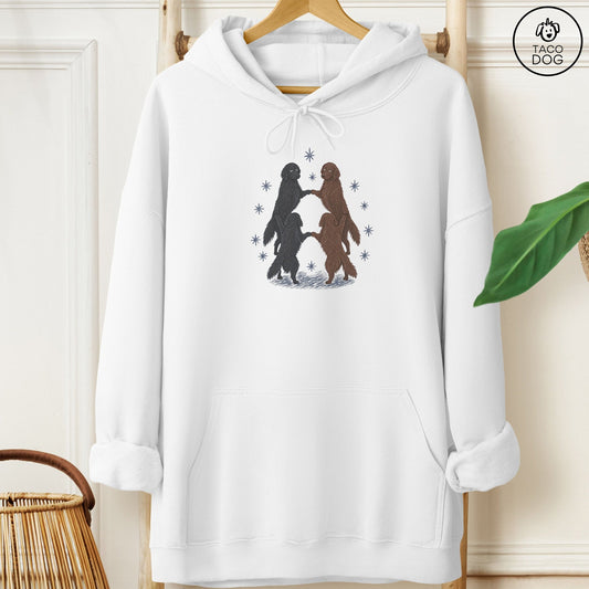 Flat-Coated Retriever The Ritual Hoodie White Taco-Dog