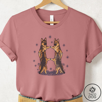 German Shepherd The Ritual T-Shirt Mauve Taco-Dog