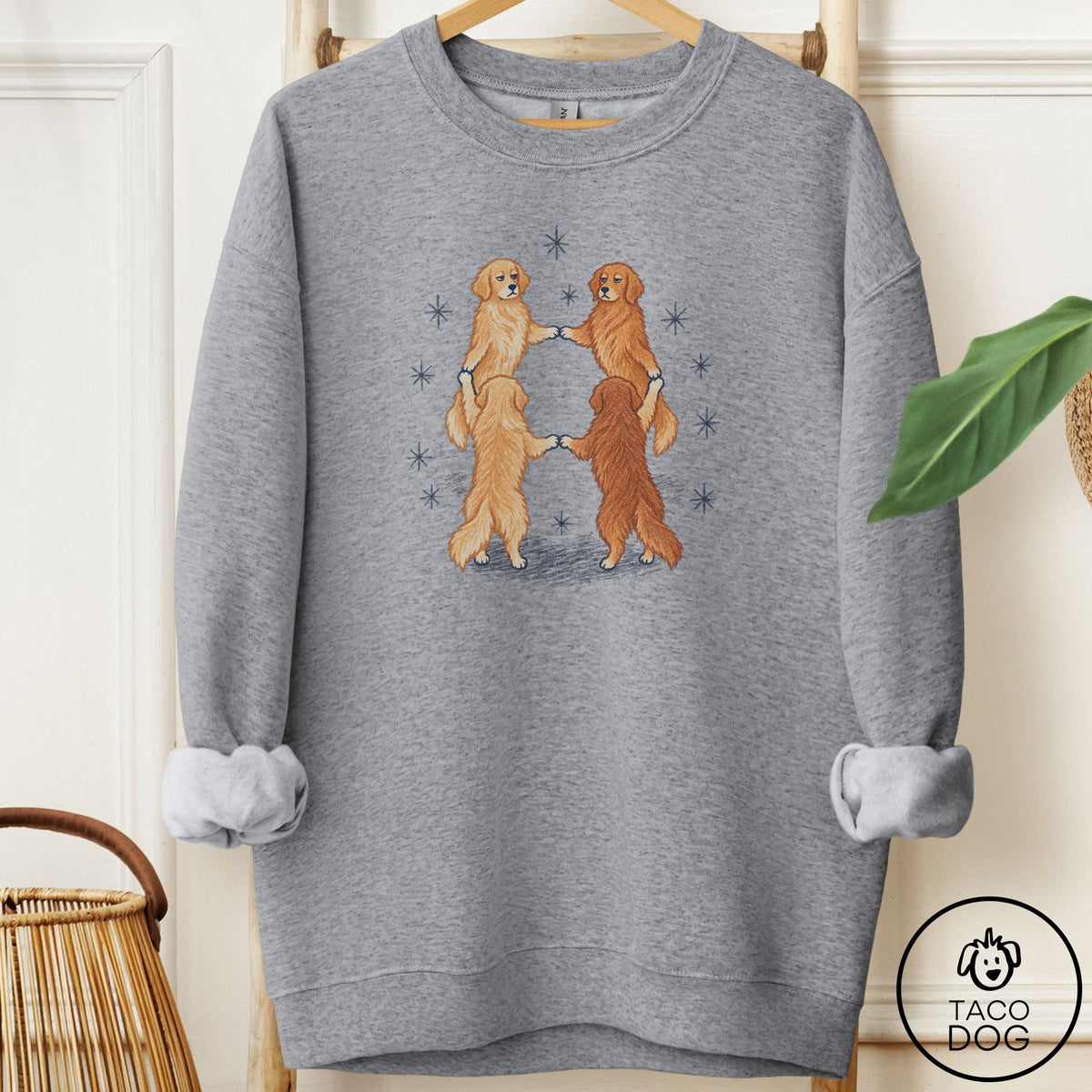 Golden Retriever The Ritual Sweatshirt Graphite Heather Taco-Dog