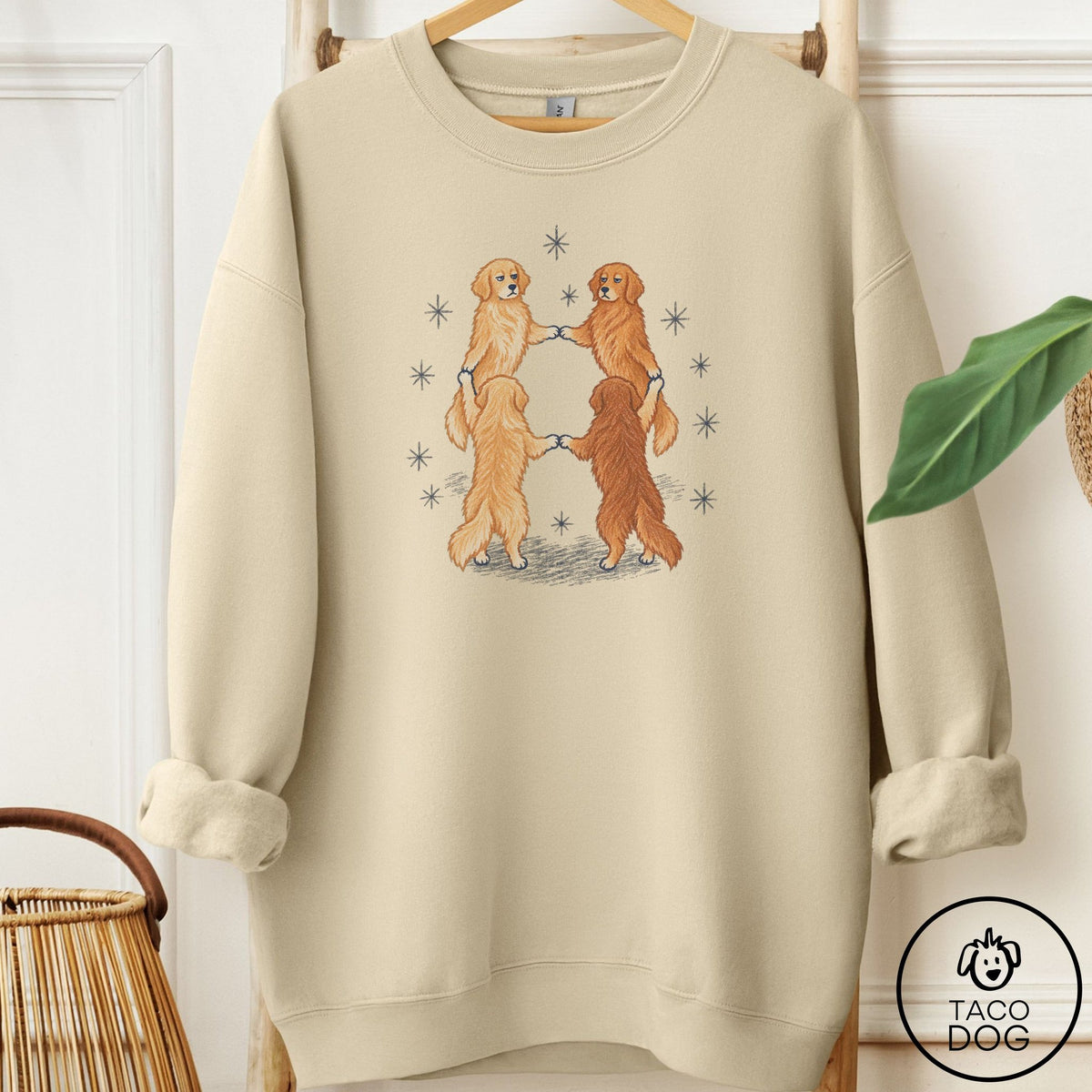 Golden Retriever The Ritual Sweatshirt Sand Taco-Dog