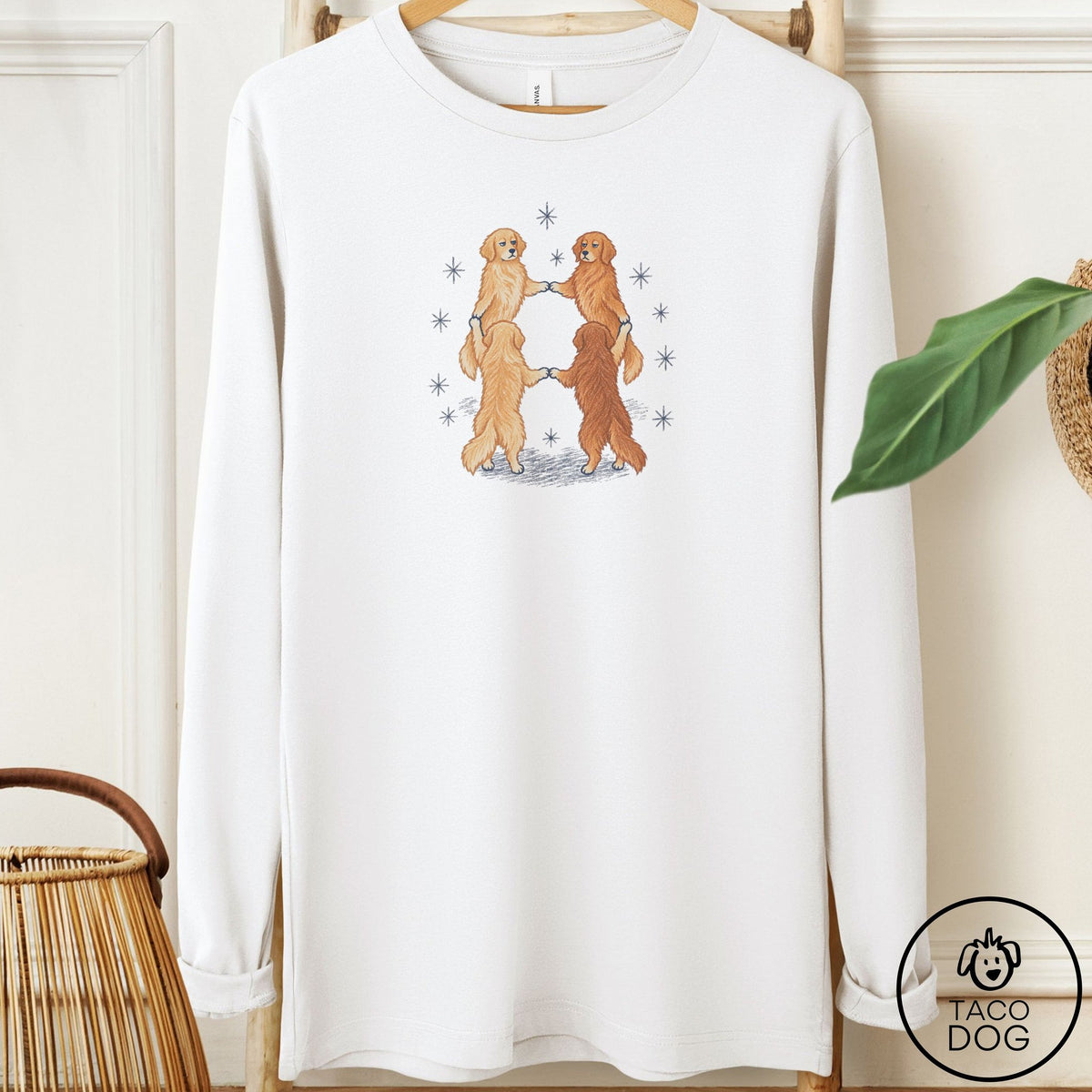 Golden Retriever The Ritual Long Sleeve Tee White Taco-Dog