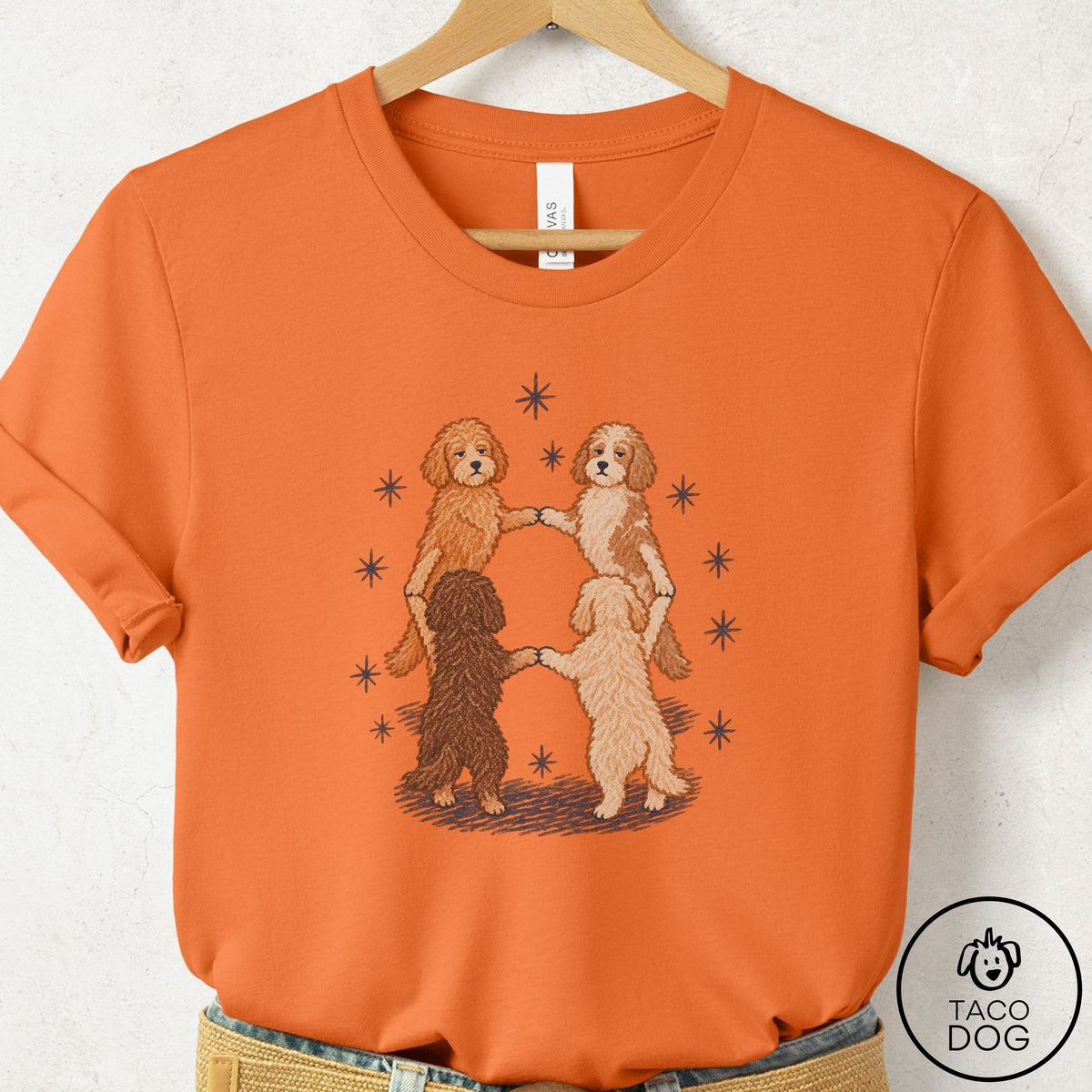Doodle The Ritual T-Shirt Burnt Orange Taco-Dog