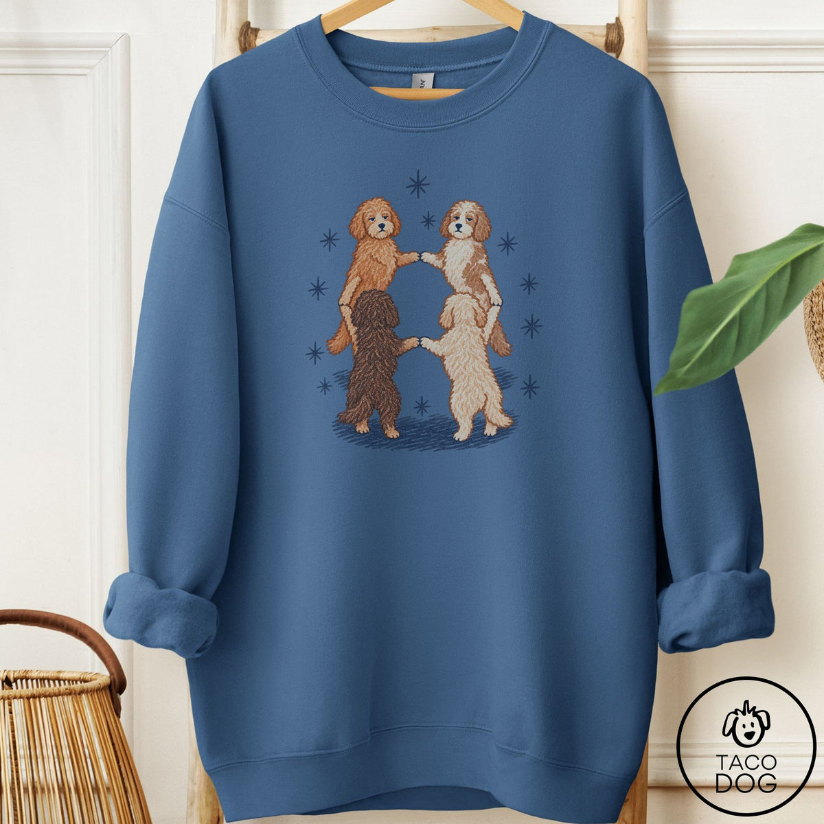 Doodle The Ritual Sweatshirt Indigo Blue Taco-Dog