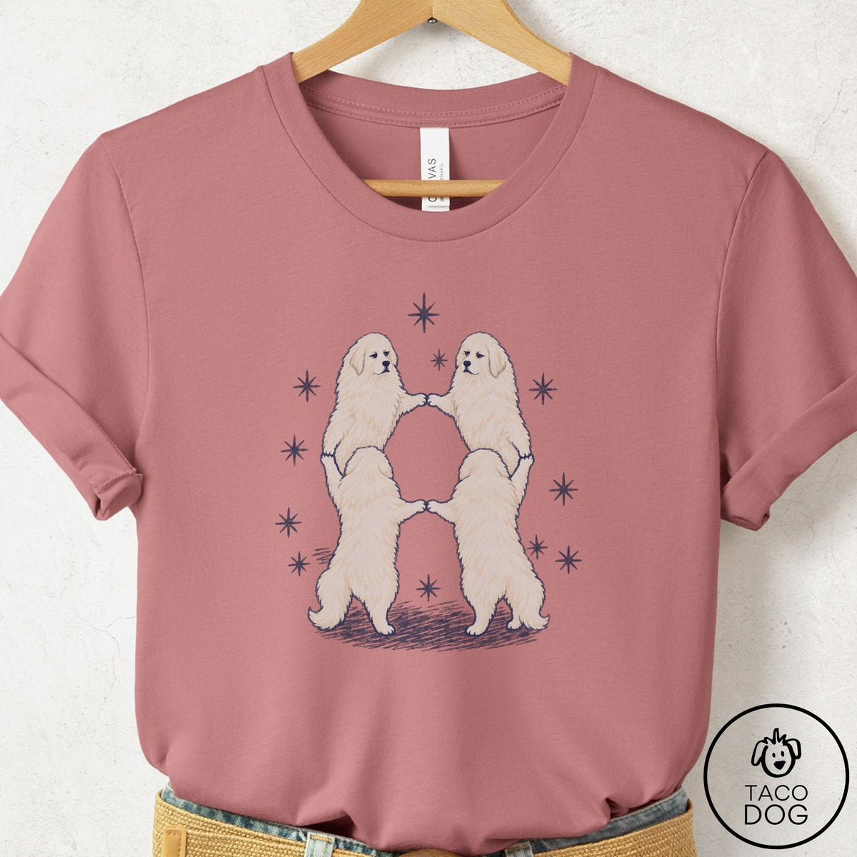 Great Pyrenees The Ritual T-Shirt Mauve Taco-Dog