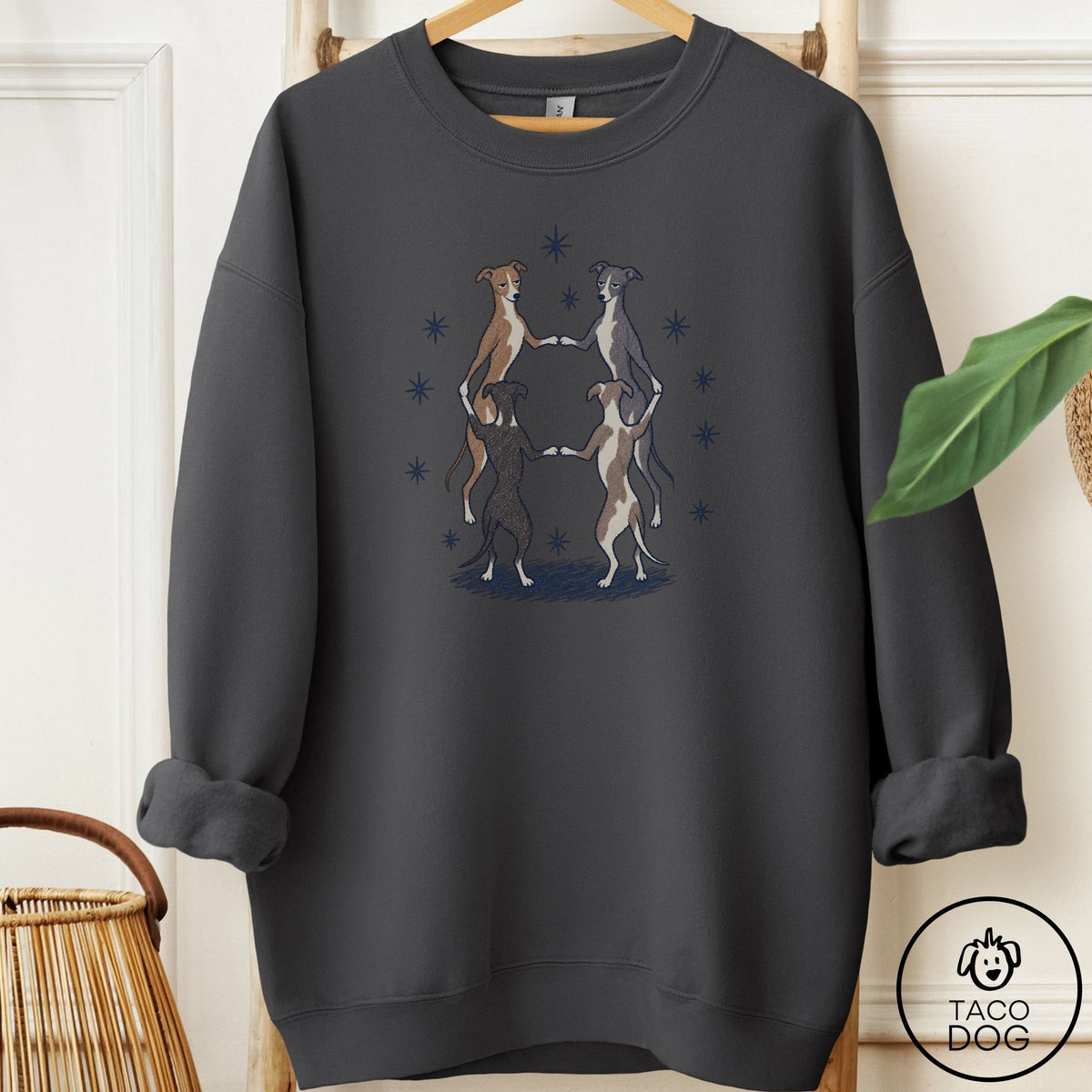Italian Greyhound Whippet The Ritual Sweatshirt Charcoal Taco-Dog