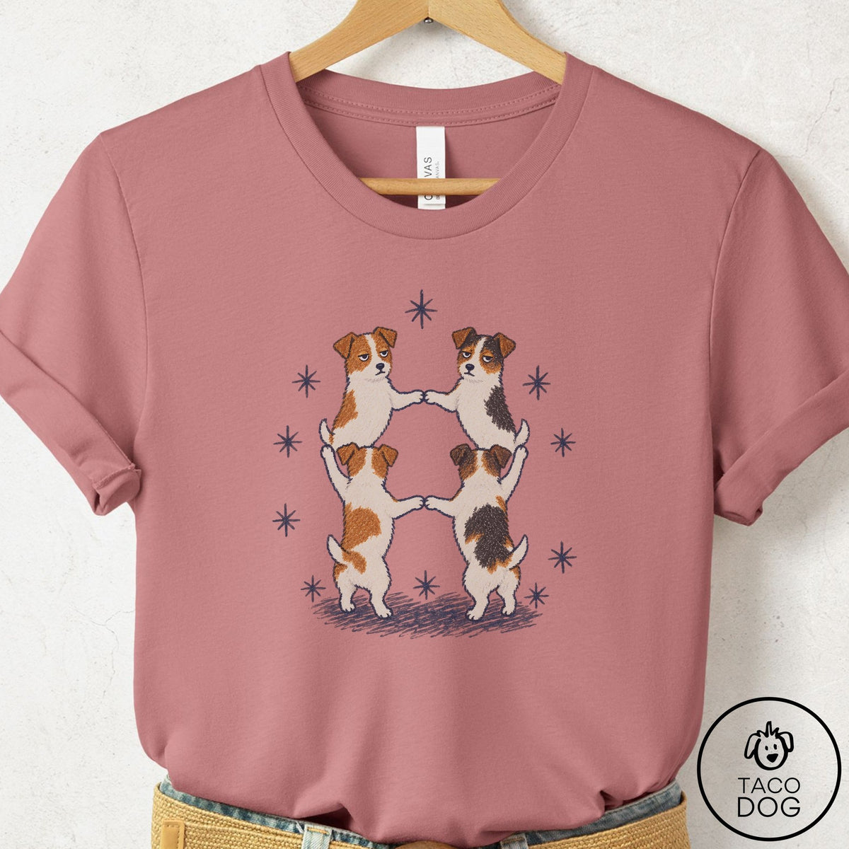 Jack Russell The Ritual T-Shirt Mauve Taco-Dog