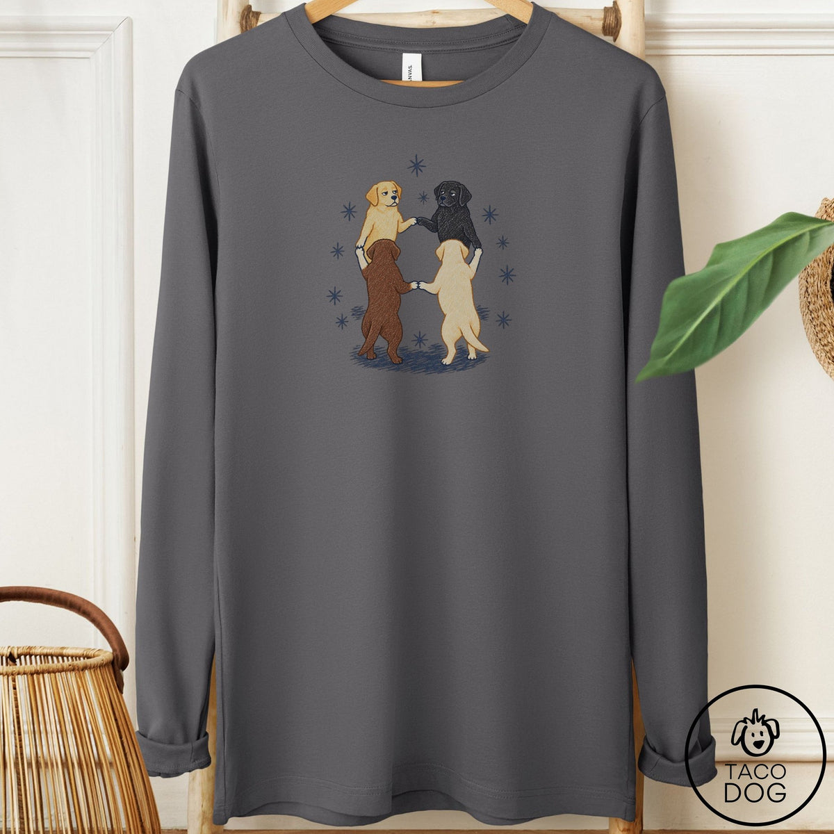Labrador Retriever The Ritual Long Sleeve Tee Asphalt Taco-Dog