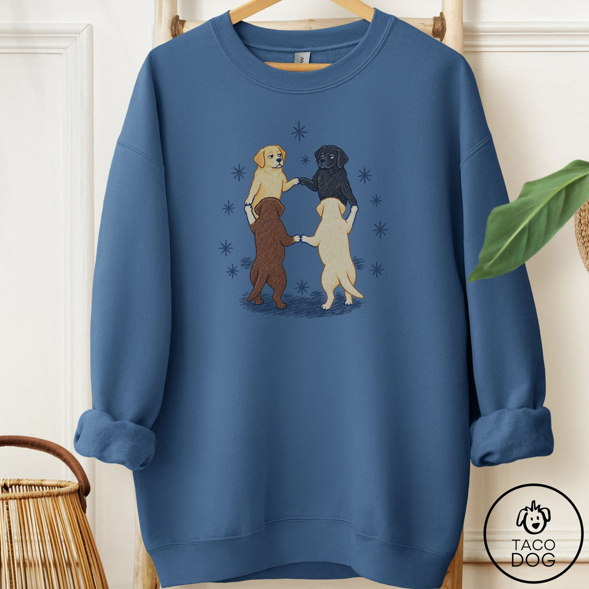 Labrador Retriever The Ritual Sweatshirt Indigo Blue Taco-Dog