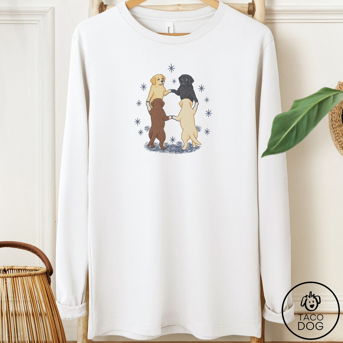 Labrador Retriever The Ritual Long Sleeve Tee White Taco-Dog