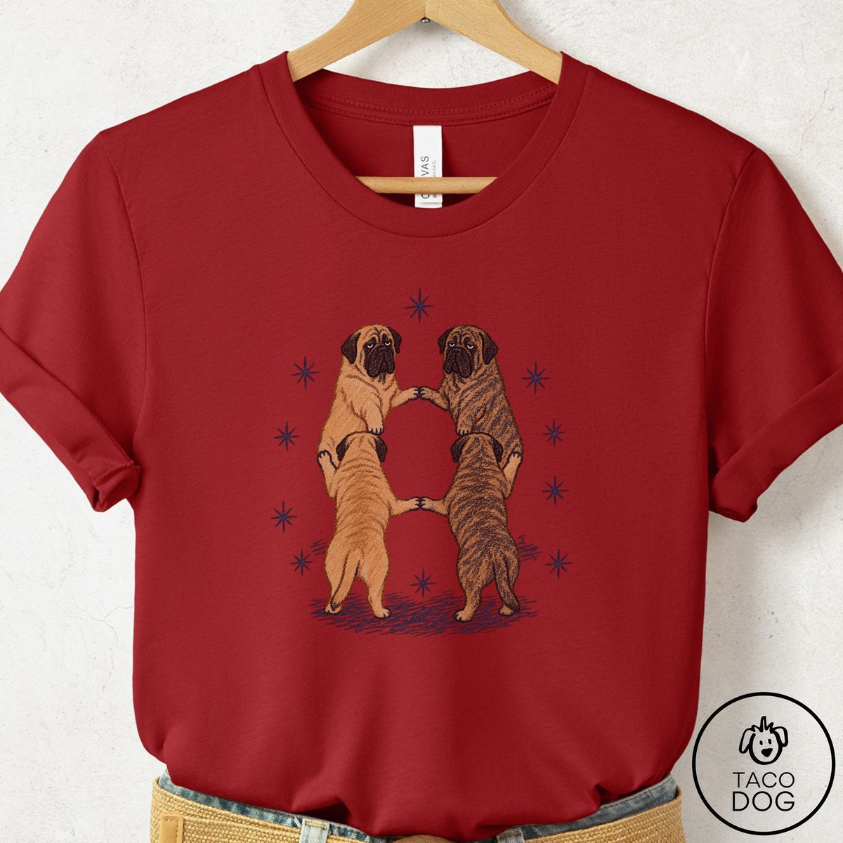 Mastiff The Ritual T-Shirt Canvas Red Taco-Dog