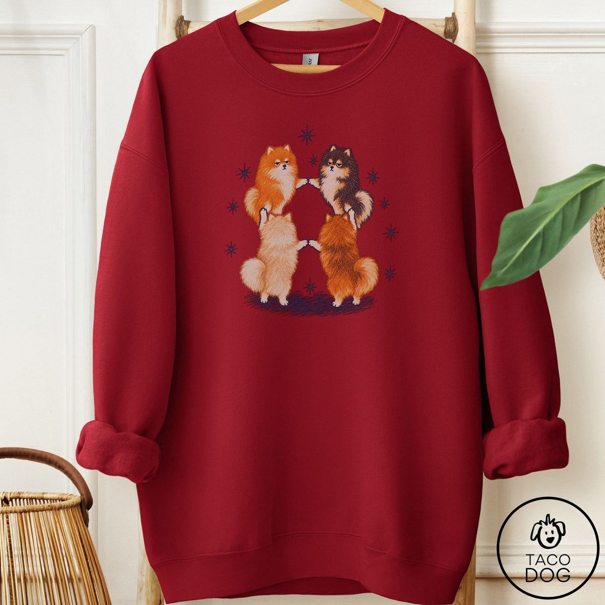 Pomeranian The Ritual Sweatshirt Garnet Taco-Dog