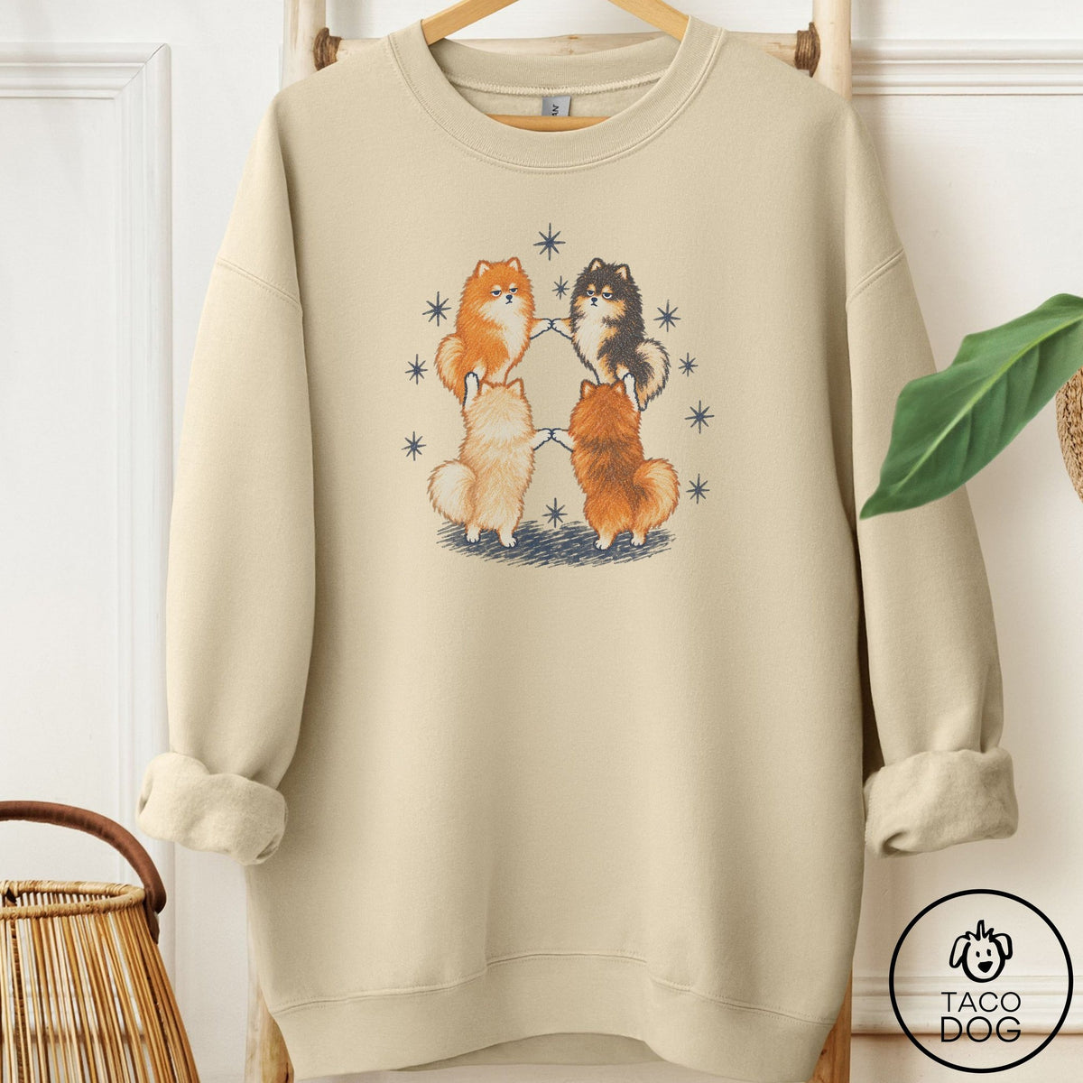 Pomeranian The Ritual Sweatshirt Sand Taco-Dog
