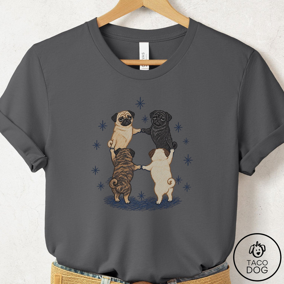Pug The Ritual T-Shirt Asphalt Taco-Dog