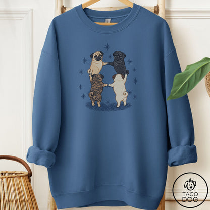 Pug The Ritual Sweatshirt Indigo Blue Taco-Dog