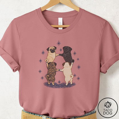 Pug The Ritual T-Shirt Mauve Taco-Dog