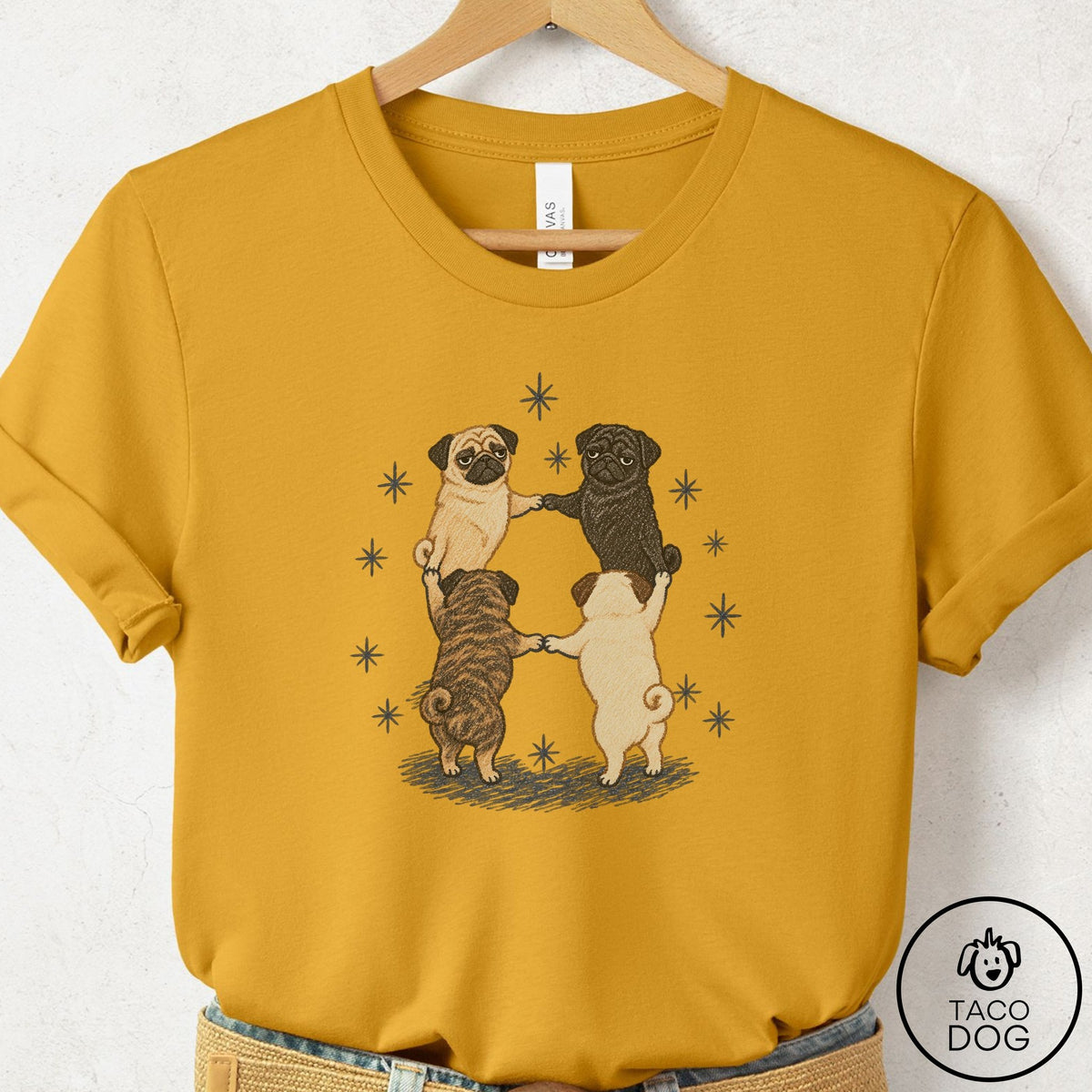 Pug The Ritual T-Shirt Mustard Taco-Dog