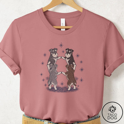 Schnauzer The Ritual T-Shirt Mauve Taco-Dog