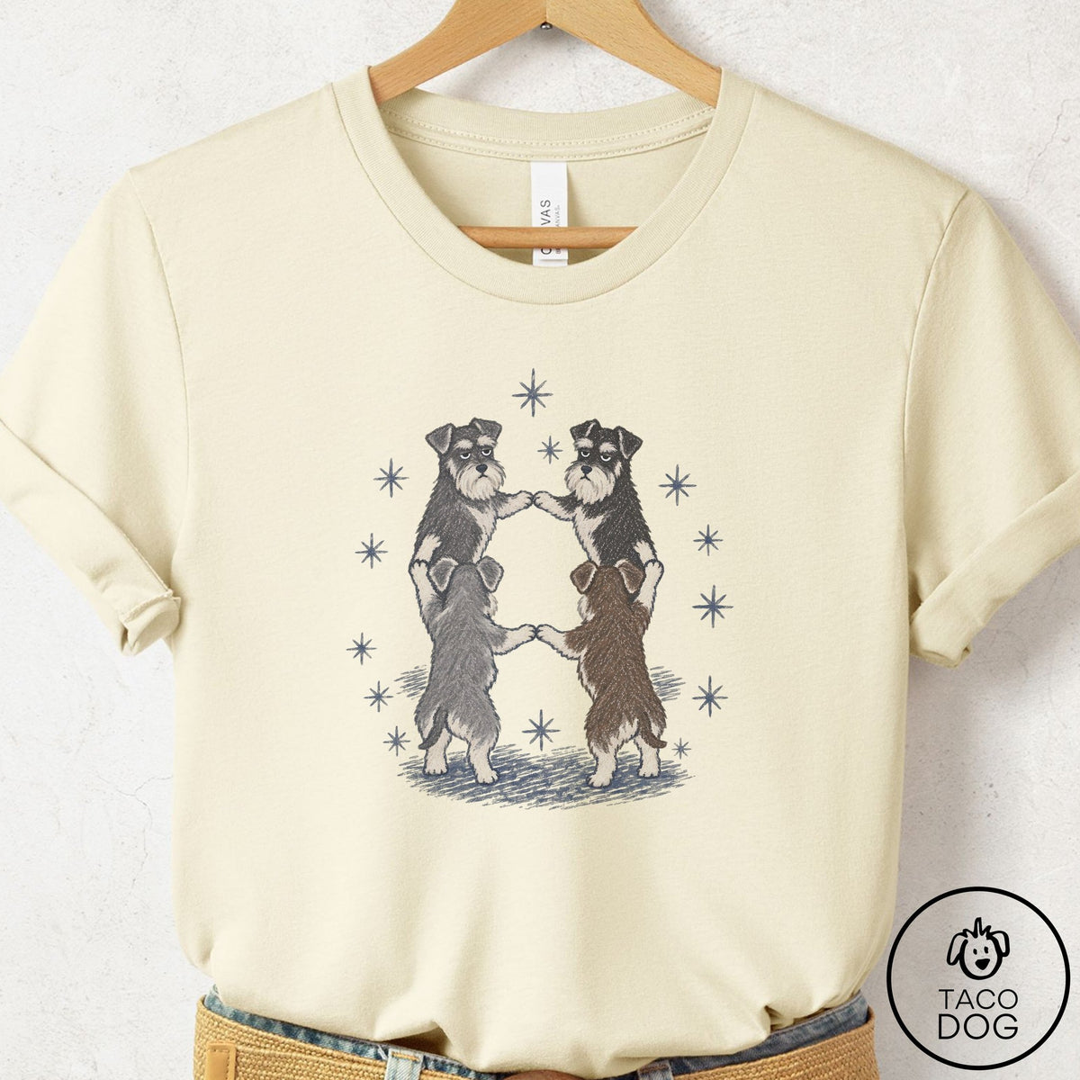 Schnauzer The Ritual T-Shirt Natural Taco-Dog