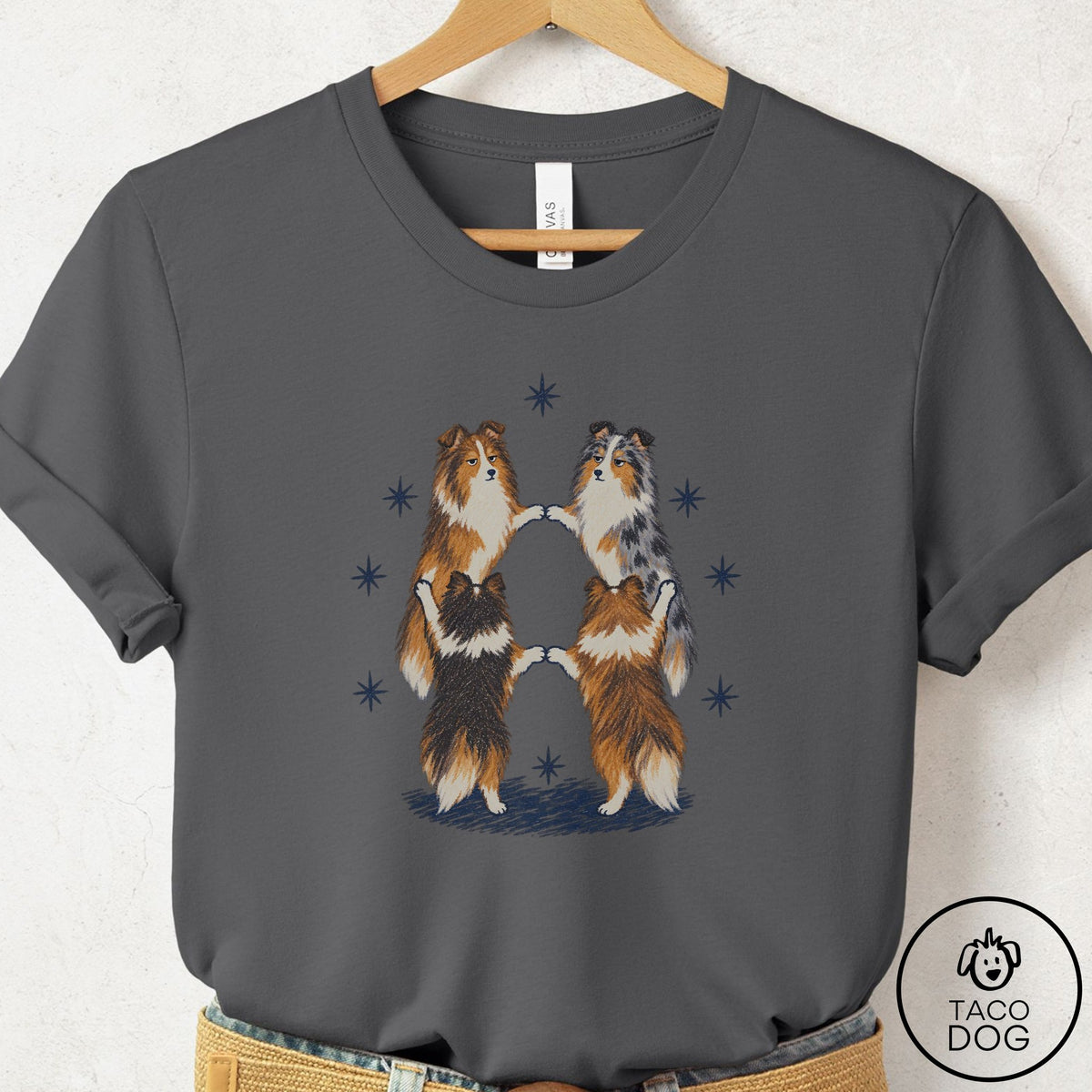 Shetland Sheepdog The Ritual T-Shirt Asphalt Taco-Dog