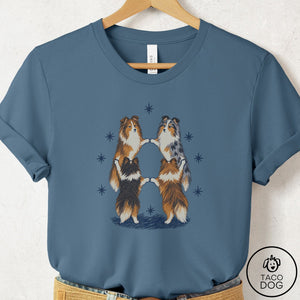 Shetland Sheepdog The Ritual T-Shirt Steel Blue Taco-Dog