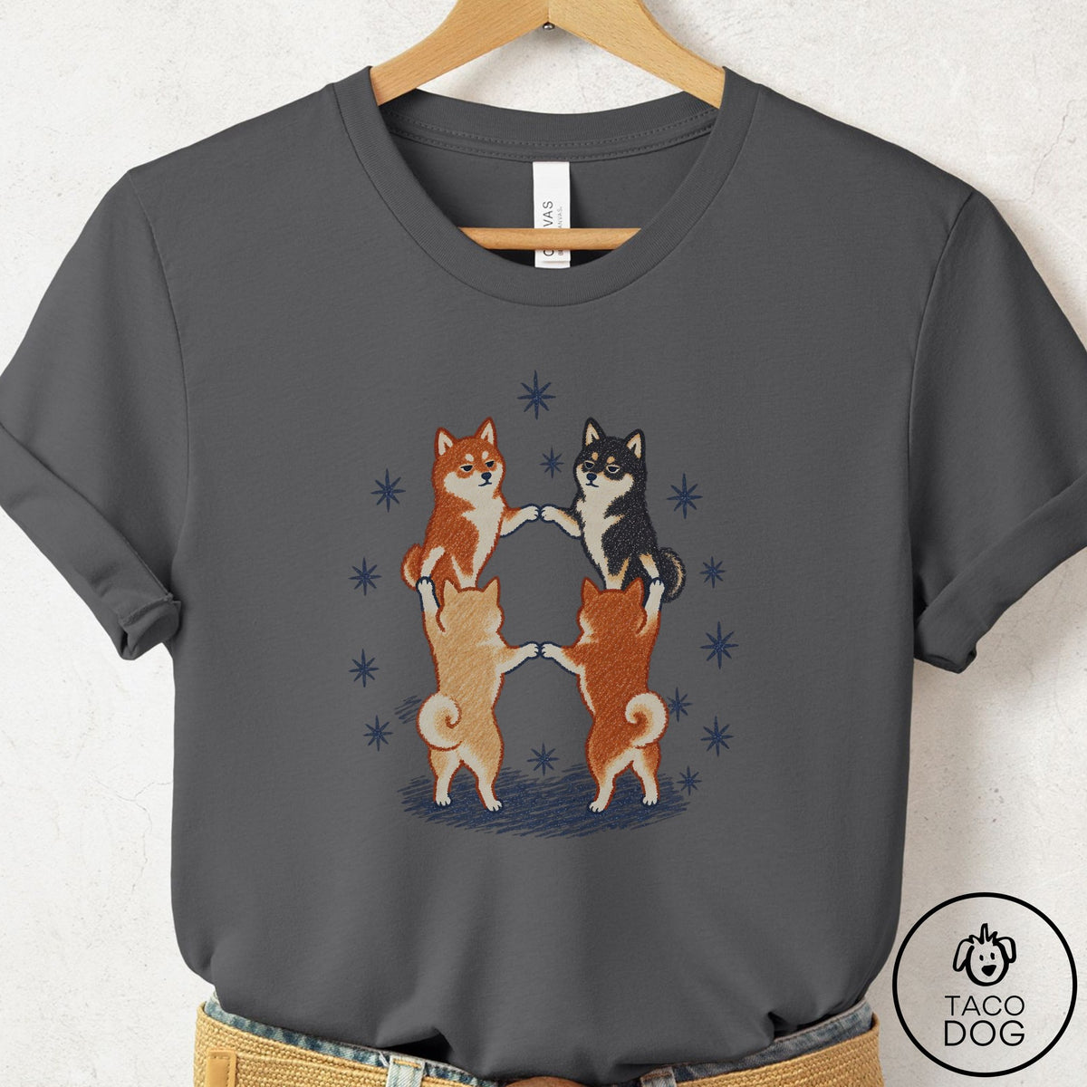 Shiba Inu The Ritual T-Shirt Asphalt Taco-Dog