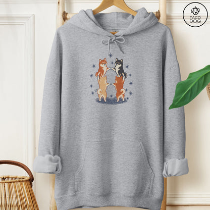 Shiba Inu The Ritual Hoodie Graphite Heather Taco-Dog