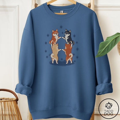 Shiba Inu The Ritual Sweatshirt Indigo Blue Taco-Dog