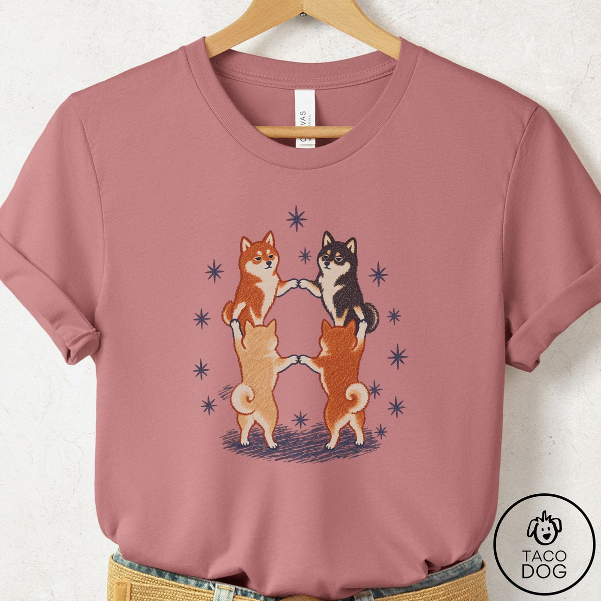 Shiba Inu The Ritual T-Shirt Mauve Taco-Dog