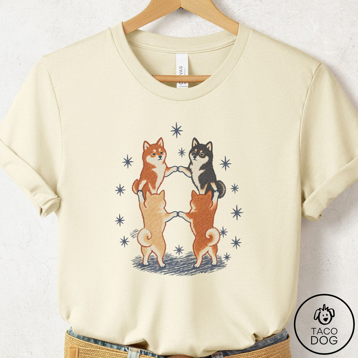 Shiba Inu The Ritual T-Shirt Natural Taco-Dog