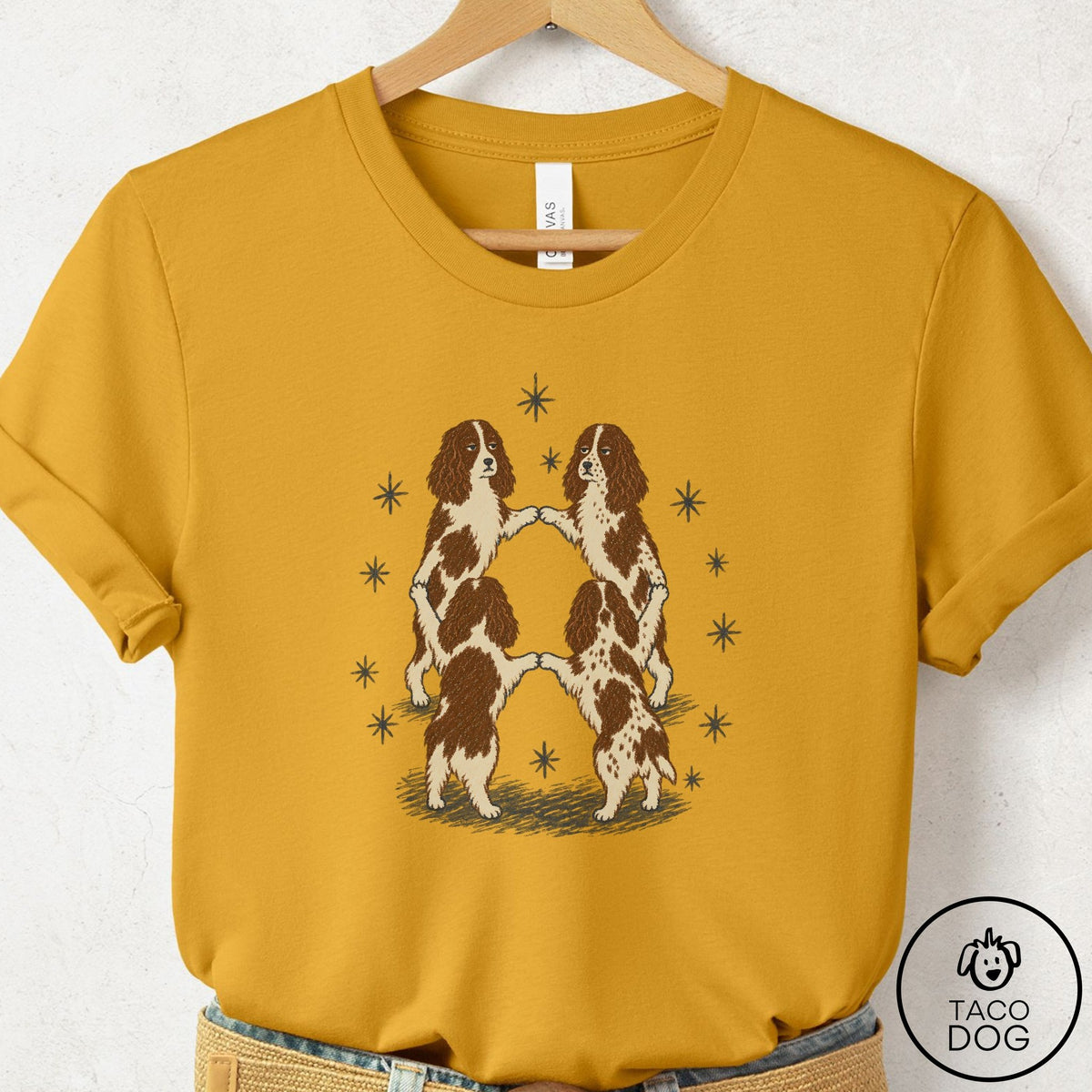 Springer Spaniel The Ritual T-Shirt Mustard Taco-Dog