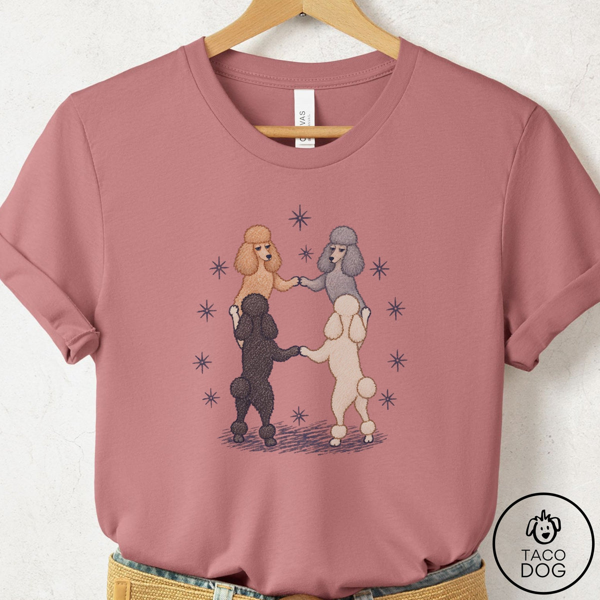 Poodle The Ritual T-Shirt Mauve Taco-Dog