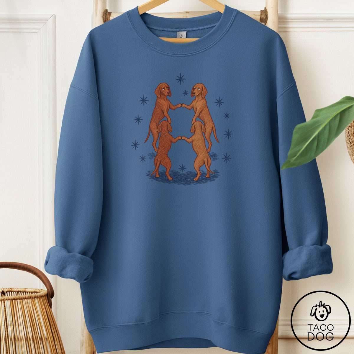 Vizsla The Ritual Sweatshirt Indigo Blue Taco-Dog