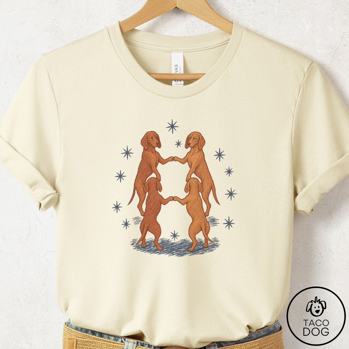Vizsla The Ritual T-Shirt Natural Taco-Dog