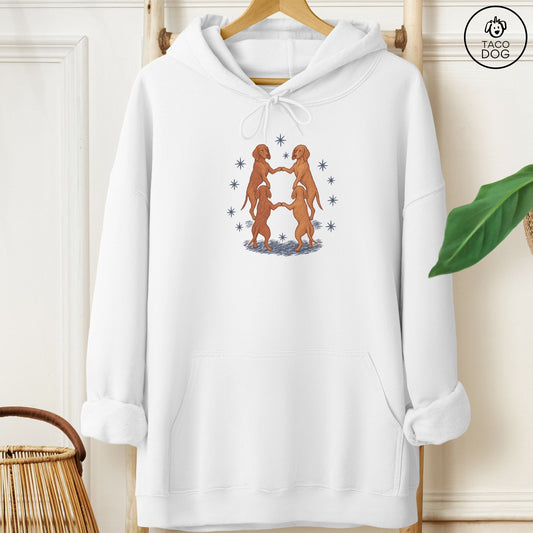 Vizsla The Ritual Hoodie White Taco-Dog