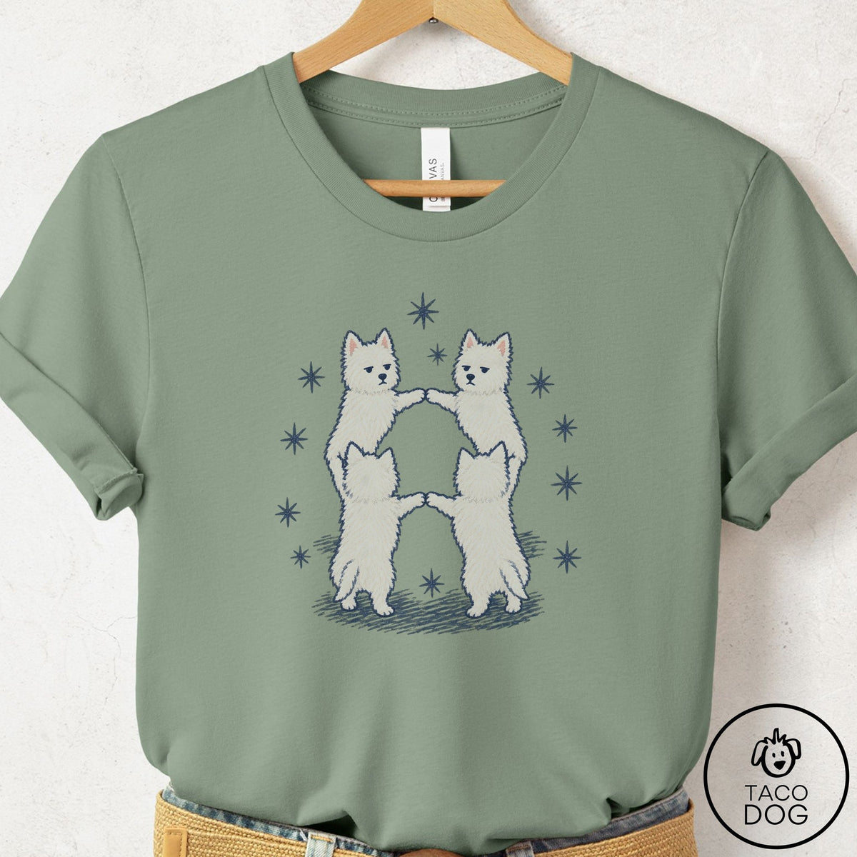 Westie The Ritual T-Shirt, design close-up