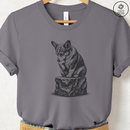 Corgi Thinker T-Shirt Storm S Taco-Dog
